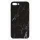 IPhone 7/8 Plus Silicone Case with Picture Black Marble 