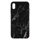 IPhone XS Max Silicone Case with Picture Black Marble 
