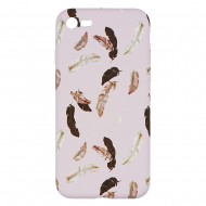 IPhone 7/8 Silicone Case with Picture Pink Feathers