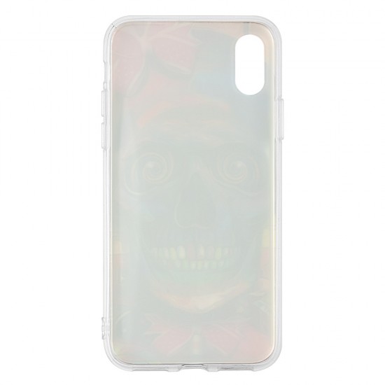 IPhone X/XS Silicone + PC Case with Picture Skull Girl 