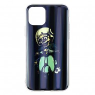IPhone 11 Pro Max Silicone + PC Case with Picture Skeleton IPhone 11 Pro Max Silicone + PC Case with Picture Skeleton