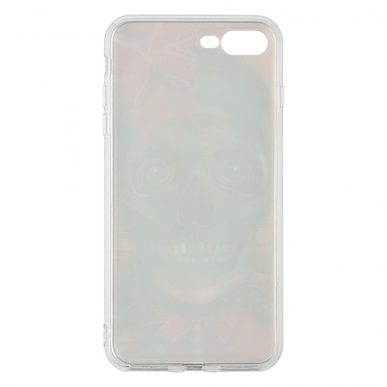 IPhone 7/8 Plus Silicone + PC Case with Picture Skull Girl IPhone 7/8 Plus Silicone + PC Case with Picture Skull Girl