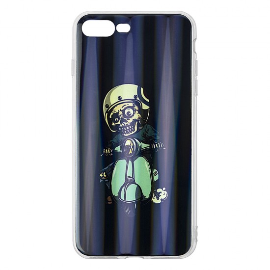 IPhone 7/8 Plus Silicone + PC Case with Picture Skeleton IPhone 7/8 Plus Silicone + PC Case with Picture Skeleton