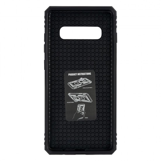 Samsung S10 Plus Armor Ring Case Blue 
