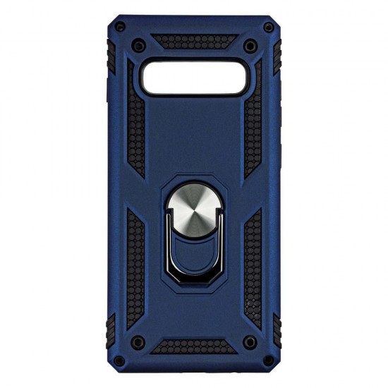 Samsung S10 Plus Armor Ring Case Blue 