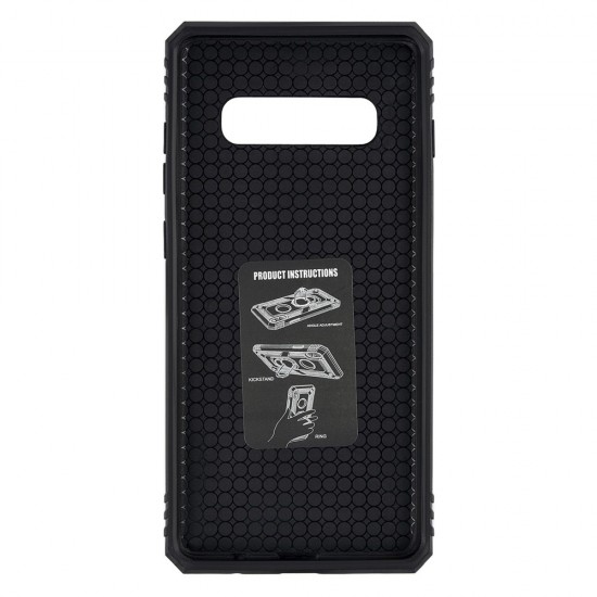 Samsung S10 Armor Ring Case Blue 