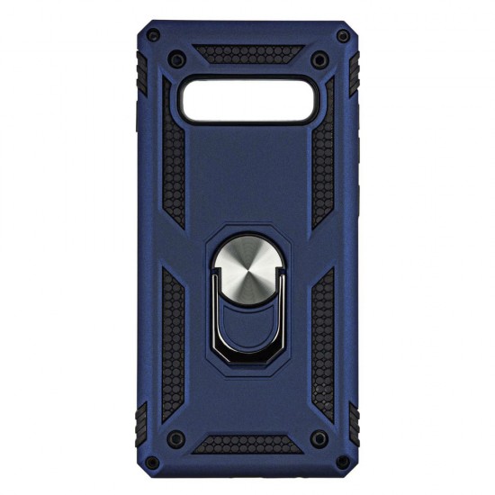 Samsung S10 Armor Ring Case Blue 