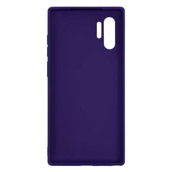 Samsung Note 10 Plus Silicone Soft Touch Case Colored Buttons Purple Samsung Note 10 Plus Silicone Soft Touch Case Colored Buttons Purple