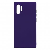 Samsung Note 10 Plus Silicone Soft Touch Case Colored Buttons Purple Samsung Note 10 Plus Silicone Soft Touch Case Colored Buttons Purple