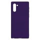Samsung Note 10 Silicone Soft Touch Case Colored Buttons Purple 