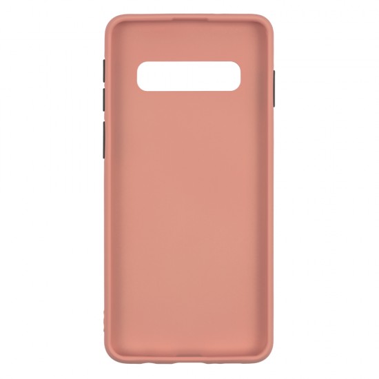 Samsung S10 Silicone Soft Touch Case Colored Buttons Pink Samsung S10 Silicone Soft Touch Case Colored Buttons Pink