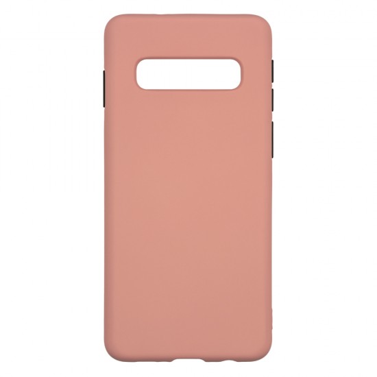 Samsung S10 Silicone Soft Touch Case Colored Buttons Pink Samsung S10 Silicone Soft Touch Case Colored Buttons Pink