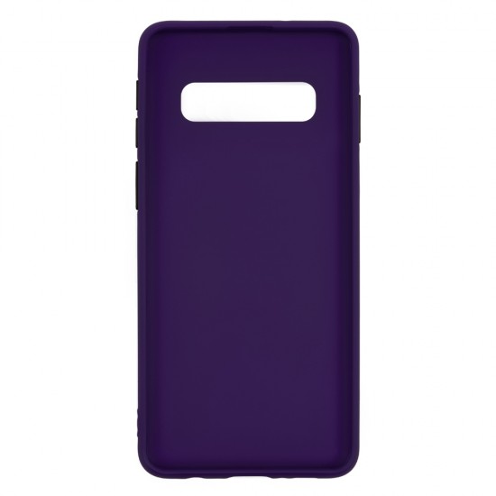 Samsung S10 Plus Silicone Soft Touch Case Colored Buttons Purple Samsung S10 Plus Silicone Soft Touch Case Colored Buttons Purple
