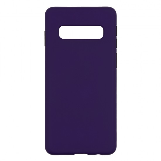 Samsung S10 Plus Silicone Soft Touch Case Colored Buttons Purple Samsung S10 Plus Silicone Soft Touch Case Colored Buttons Purple