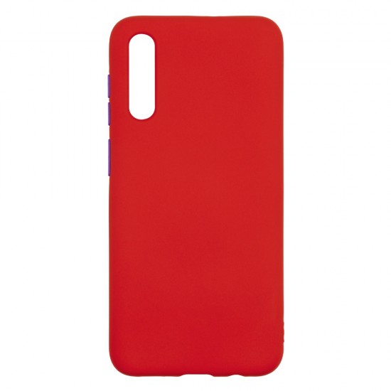 Samsung A50/A30s Silicone Soft Touch Case Colored Buttons Red Samsung A50/A30s Silicone Soft Touch Case Colored Buttons Red