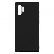 Samsung Note 10 Plus Silicone Soft Touch Case Colored Buttons Black Samsung Note 10 Plus Silicone Soft Touch Case Colored Buttons Black