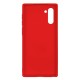 Samsung Note 10 Silicone Soft Touch Case Colored Buttons Red 