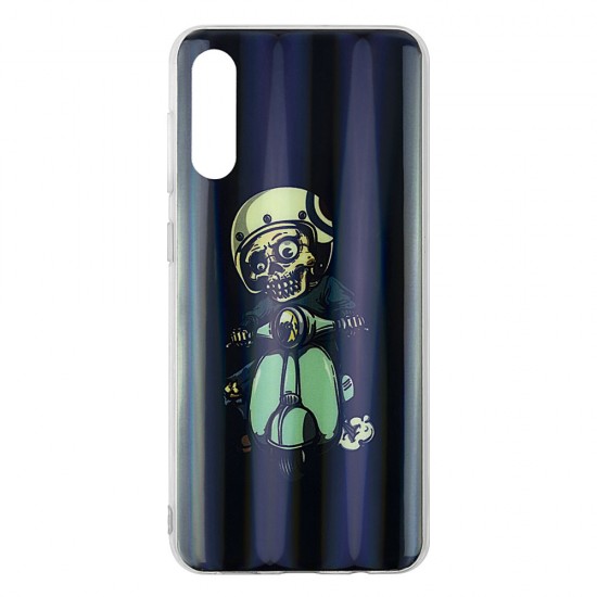 Samsung A50/A30s Silicone + PC Case with Picture Skeleton 