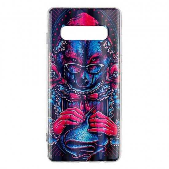 Samsung S10 Silicone + PC Case with Picture Wolf Samsung S10 Silicone + PC Case with Picture Wolf