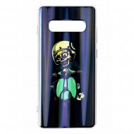 Samsung S10 Plus Silicone + PC Case with Picture Skeleton 