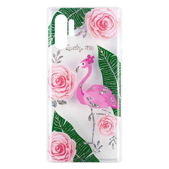 Samsung Note10 Plus Flamingo Silicone + TPU Samsung Note10 Plus Flamingo Silicone + TPU