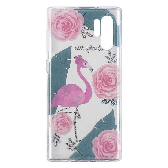 Samsung Note10 Plus Flamingo Silicone + TPU Samsung Note10 Plus Flamingo Silicone + TPU