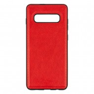 Samsung S10 Leather Case Red 