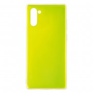 Samsung Note 10 Silicone + PC Case Mirror Green