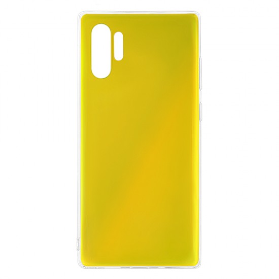 Samsung Note 10 Plus Silicone + PC Case Mirror Yellow Samsung Note 10 Plus Silicone + PC Case Mirror Yellow