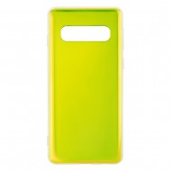 Samsung S10 Plus Silicone + PC Case Mirror Green
