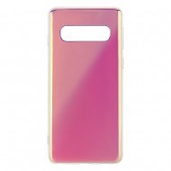 Samsung S10 Plus Silicone + PC Case Mirror Purple