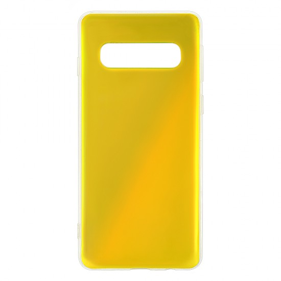 Samsung S10 Plus Silicone + PC Case Mirror Yellow Samsung S10 Plus Silicone + PC Case Mirror Yellow