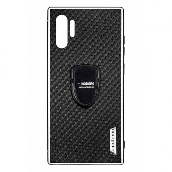 Samsung Note 10 Plus Motomo Ring Case Black 