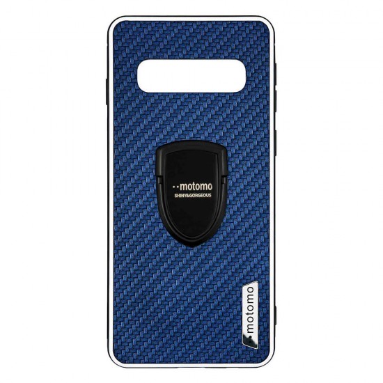 Samsung S10 Motomo Ring Case Blue 