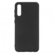 Samsung A50/A30s Silicone Case Soft Touch with Microfiber Black 