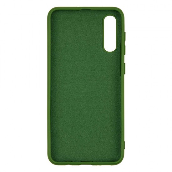 Samsung A50/A30s Silicone Case Soft Touch with Microfiber Green 