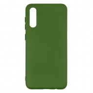 Samsung A50/A30s Silicone Case Soft Touch with Microfiber Green 