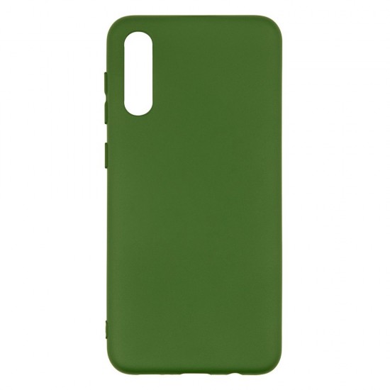 Samsung A50/A30s Silicone Case Soft Touch with Microfiber Green 