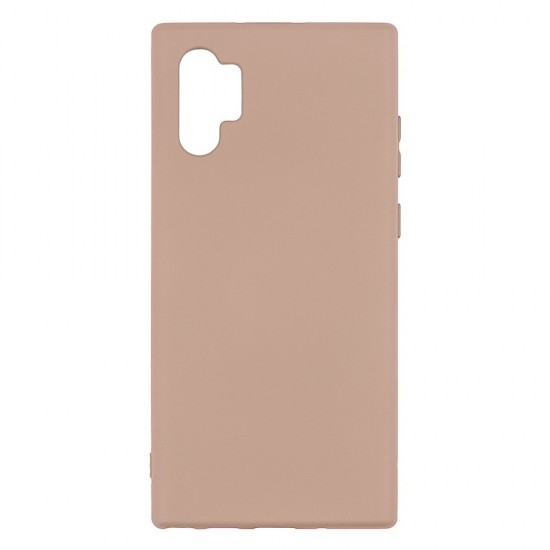 Samsung Note10 Plus Silicone Case Soft Touch with Microfiber Pink Sand 