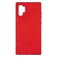 Samsung Note10 Plus Silicone Case Soft Touch with Microfiber Red 