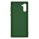 Samsung Note10 Silicone Case Soft Touch with Microfiber Green 