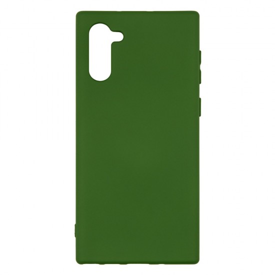 Samsung Note10 Silicone Case Soft Touch with Microfiber Green 
