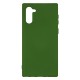 Samsung Note10 Silicone Case Soft Touch with Microfiber Green 