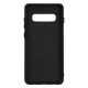 Samsung S10 Plus Silicone Case Soft Touch with Microfiber Black 