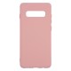Samsung S10 Plus Silicone Case Soft Touch with Microfiber Pink 