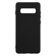 Samsung S10 Silicone Case Soft Touch with Microfiber Black 