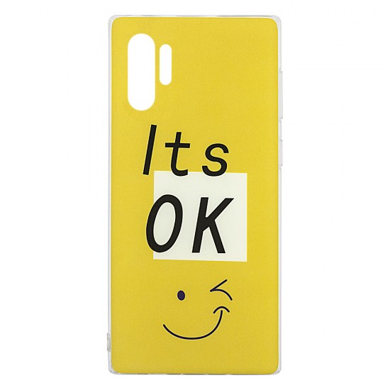 Samsung Note 10 Plus Silicone + PC Case with Picture It's OK 