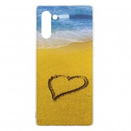 Samsung Note 10 Silicone + PC Case with Picture Beach 