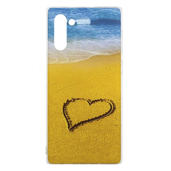 Samsung Note 10 Silicone + PC Case with Picture Beach 
