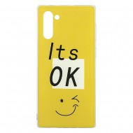 Samsung Note 10 Silicone + PC Case with Picture It's OK 